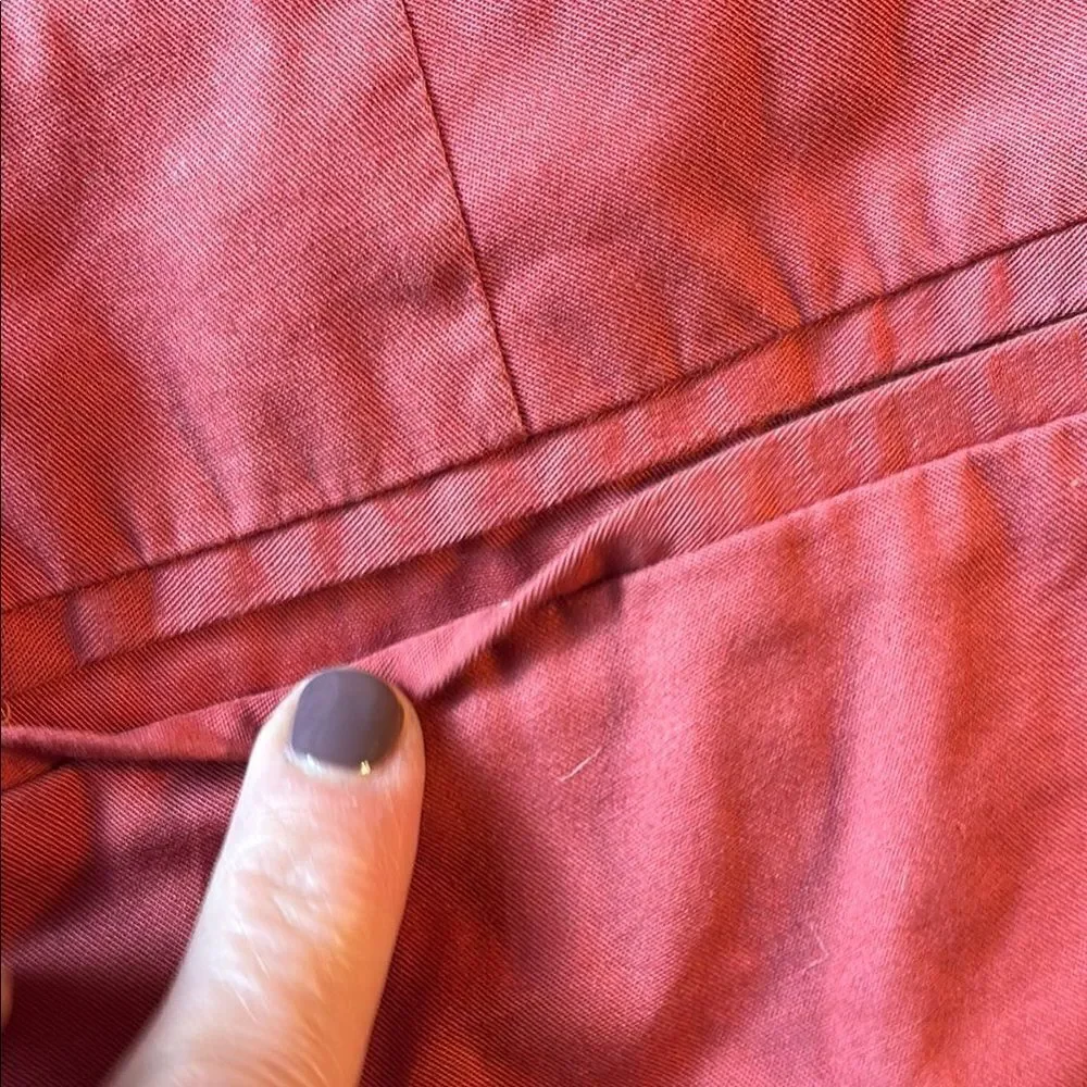 J. Crew 100% Cotton Red Chino Shorts Casual Summer Style